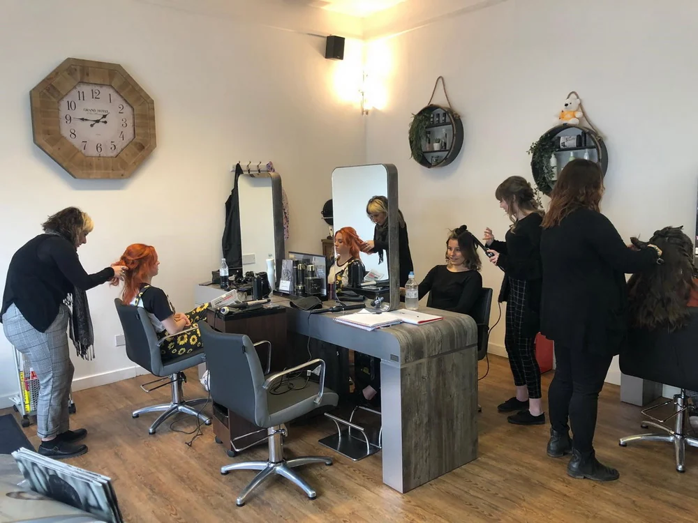 Hair styling at Sam’s Hair & Beauty